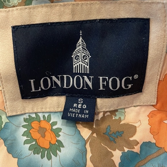 London fog trench coat rain removable hood zipper khaki tan women’s size small S - Picture 16 of 16